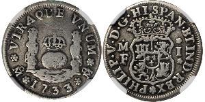1 Реал Нова Іспанія (1519 - 1821) Срібло Філіп V король Іспанії  (1683-1746)