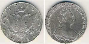 1 Рубль Российская империя (1720-1917) Серебро Екатерина II (1729-1796)