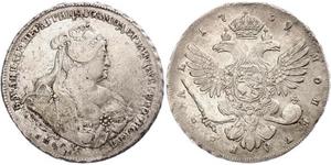 1 Рубль Российская империя (1720-1917) Серебро Анна Иоанновна (1693-1740)