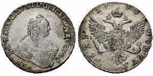 1 Рубль Российская империя (1720-1917) Серебро Елизавета  I Петровна (1709-1762)