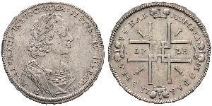 1 Рубль Российская империя (1720-1917) Серебро Пётр I(1672-1725)