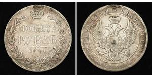 1 Рубль Российская империя (1720-1917) Серебро Николай I (1796-1855)
