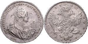 1 Рубль Російська імперія (1720-1917) Срібло Анна Іванівна (1693-1740)