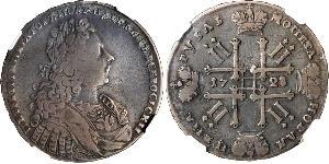 1 Рубль Російська імперія (1720-1917) Срібло Петро II (1715-1730)