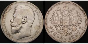 1 Рубль Російська імперія (1720-1917) Срібло Микола II (1868-1918)
