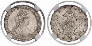 1 Рубль Російська імперія (1720-1917) Срібло Катерина II (1729-1796)
