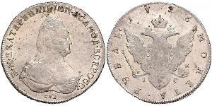 1 Рубль Російська імперія (1720-1917) Срібло Катерина II (1729-1796)