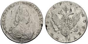 1 Рубль Російська імперія (1720-1917) Срібло Катерина II (1729-1796)