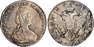 1 Рубль Російська імперія (1720-1917) Срібло Катерина II (1729-1796)