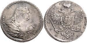 1 Рубль Російська імперія (1720-1917) Срібло Анна Іванівна (1693-1740)