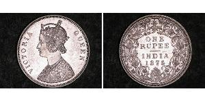 1 Рупия Британская Индия (1858-1947) Серебро Виктория (1819 - 1901)