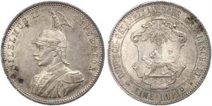 1 Рупия Германская Восточная Африка (1885-1919) Серебро 