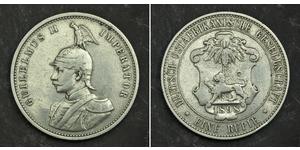 1 Рупия Германская Восточная Африка (1885-1919) Серебро 