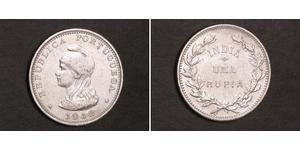 1 Рупия Португальская Индия (1510-1961) Серебро 