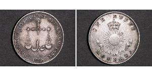 1 Рупія Британська імперія (1497 - 1949) Срібло 