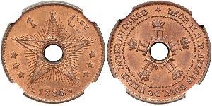1 Сантім Бельгійське Конго (1908 - 1960)  