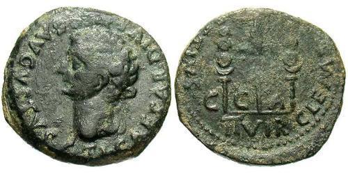 1 Семісіс Римська імперія (27BC-395) Бронза Тиберій Клавдій Нерон (42 BC-37)