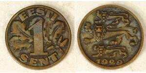 1 Сент Estonia (Republic) (1918 - )  