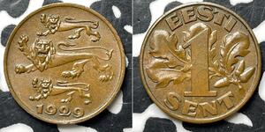 1 Сент Estonia (Republic) (1918 - )  
