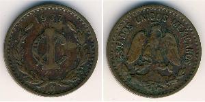 1 Сентаво Соединённые Штаты Мексики (1867 - ) Бронза 