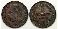 1 Сентесімо Kingdom of Italy (1861-1946)  Умберто I (1844-1900)