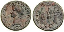 1 Сестерцій Римська імперія (27BC-395) Бронза Калігула (12-41)