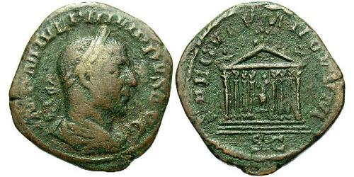 1 Сестерцій Римська імперія (27BC-395) Бронза Філіпп Араб (204-249)