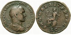 1 Сестерцій Римська імперія (27BC-395) Орихалк Гордіан II (192-238)