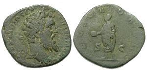 1 Сестерцій Римська імперія (27BC-395) Орихалк Дідій Юліан (137-193)