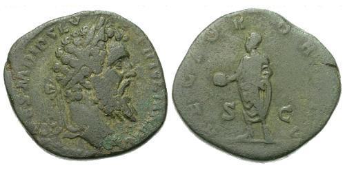 1 Сестерцій Римська імперія (27BC-395) Орихалк Дідій Юліан (137-193)