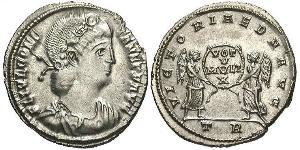 1 Силіква Римська імперія (27BC-395) Срібло Констант I (320-350)