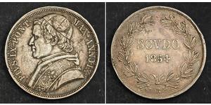1 Скудо Папська держава (752-1870)  Пій IX (1792- 1878)