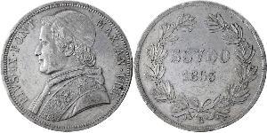 1 Скудо Папська держава (752-1870)  Пій IX (1792- 1878)