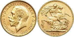 1 Соверен Австралия (1788 - 1939) Золото Георг V (1865-1936)