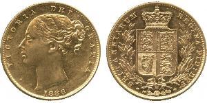 1 Соверен Австралия (1788 - 1939) Золото Виктория (1819 - 1901)