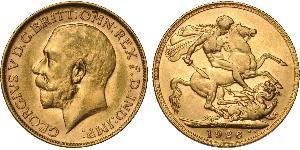 1 Соверен Австралия (1788 - 1939) Золото Георг V (1865-1936)