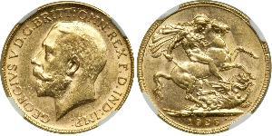 1 Соверен Австралия (1788 - 1939) Золото Георг V (1865-1936)