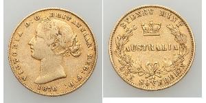 1 Соверен Австралия (1788 - 1939) Золото Виктория (1819 - 1901)