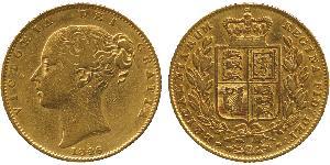 1 Соверен Австралия (1788 - 1939) Золото Виктория (1819 - 1901)