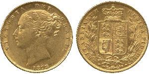1 Соверен Австралия (1788 - 1939) Золото Виктория (1819 - 1901)