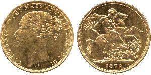 1 Соверен Австралія (1788 - 1939) Золото Вікторія (1819 - 1901)