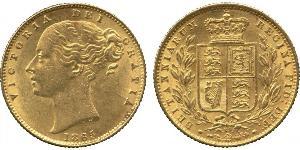 1 Соверен Австралія (1788 - 1939) Золото Вікторія (1819 - 1901)