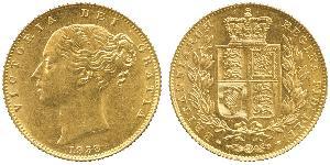 1 Соверен Австралія (1788 - 1939) Золото Вікторія (1819 - 1901)