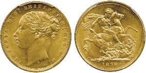 1 Соверен Австралія (1788 - 1939) Золото Вікторія (1819 - 1901)
