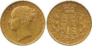1 Соверен Австралія (1788 - 1939) Золото Вікторія (1819 - 1901)