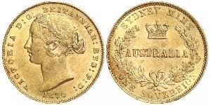 1 Соверен Австралія (1788 - 1939) Золото Вікторія (1819 - 1901)