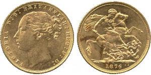 1 Соверен Австралія (1788 - 1939) Золото Вікторія (1819 - 1901)