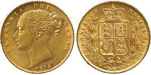 1 Соверен Австралія (1788 - 1939) Золото Вікторія (1819 - 1901)