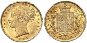 1 Соверен Австралія (1788 - 1939) Золото Вікторія (1819 - 1901)