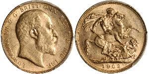 1 Соверен Австралія (1788 - 1939) Золото Едвард VII (1841-1910)